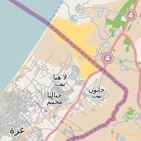 post offices in Palestine: area map for (24) Beit Lahia